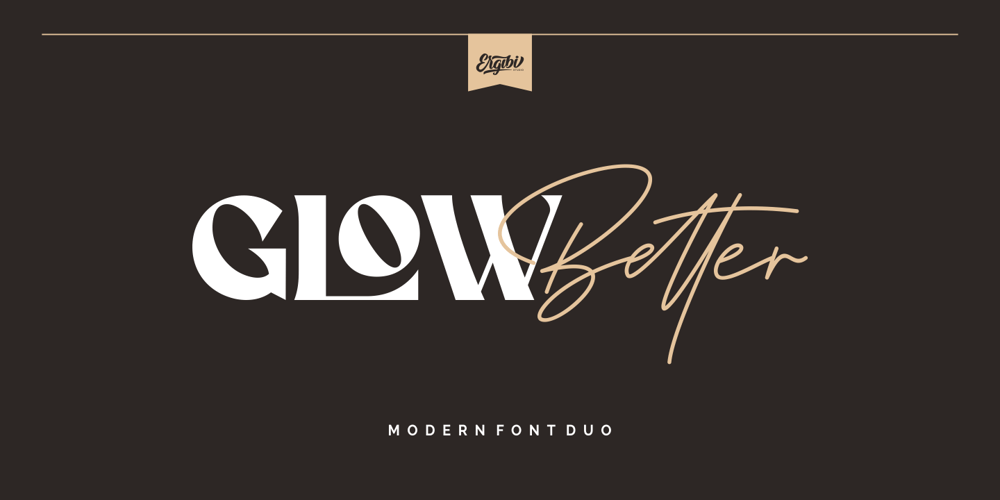 Glow Better font