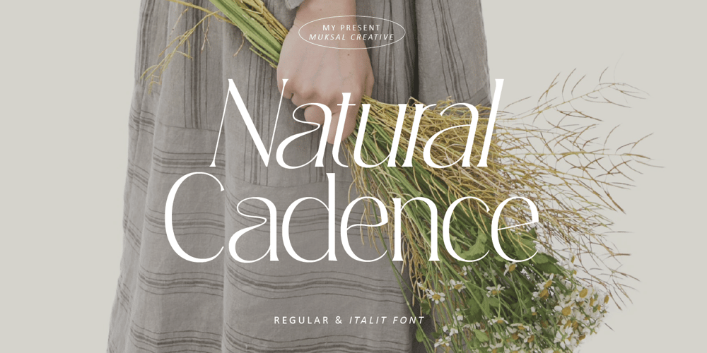 Natural Cadence font