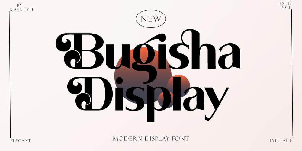 Bugisha Display font