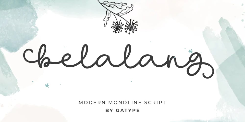 Belalang font