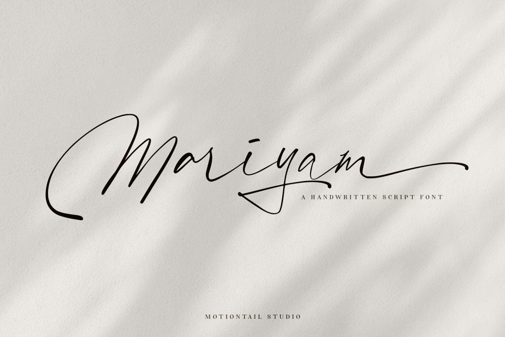 Mariyam font