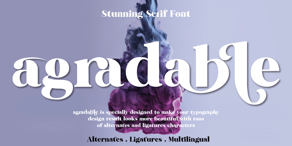 Agradable font