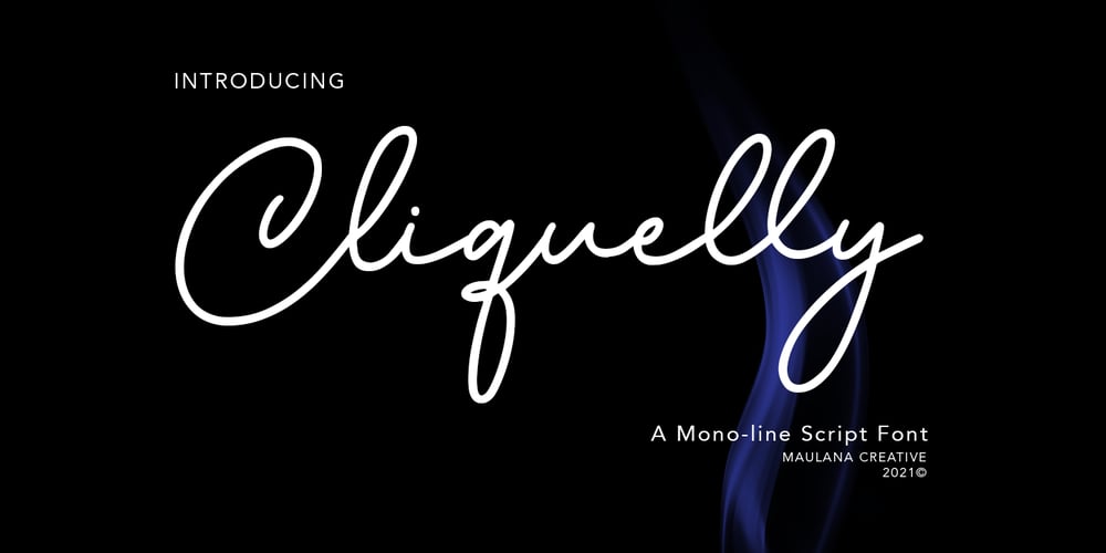 Cliquelly font