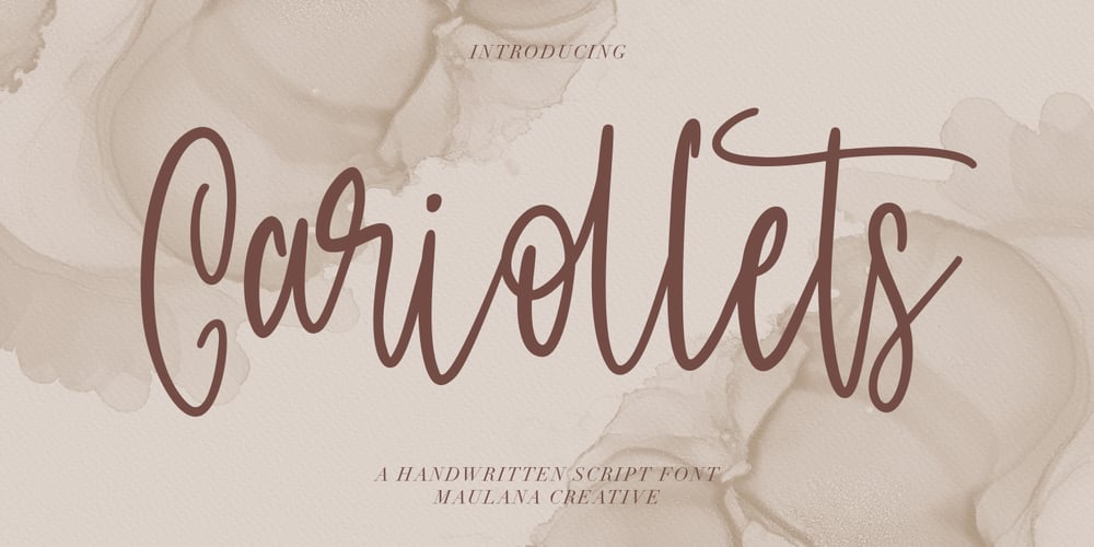 Cariollets font