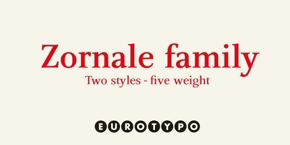 Zornale font