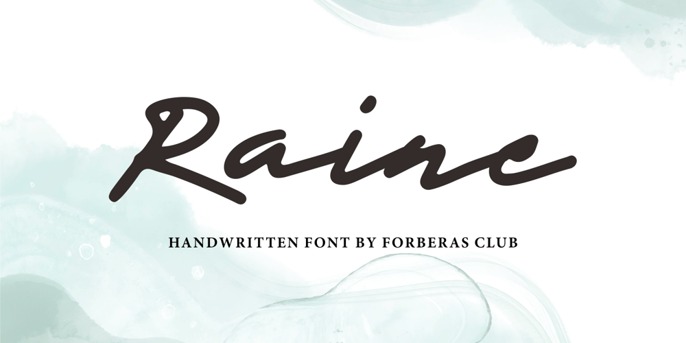 Rainee font