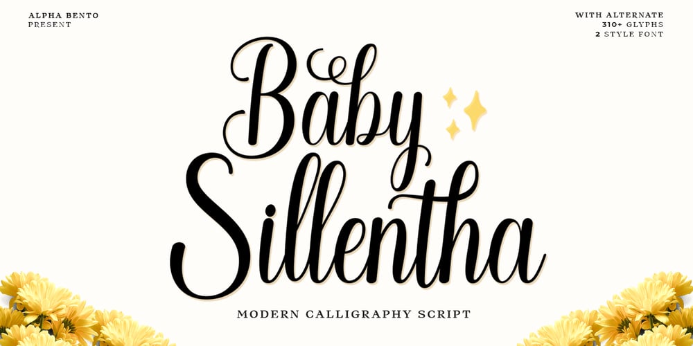 Baby Sillentha Script font