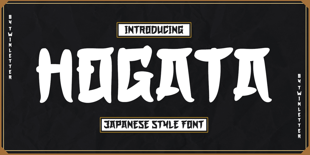 Hogata font