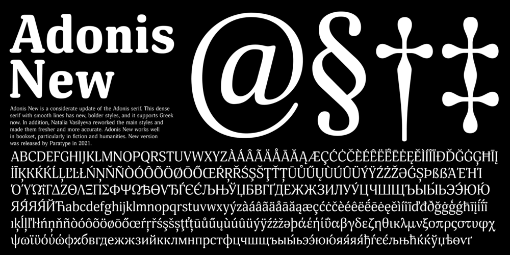 Adonis New font