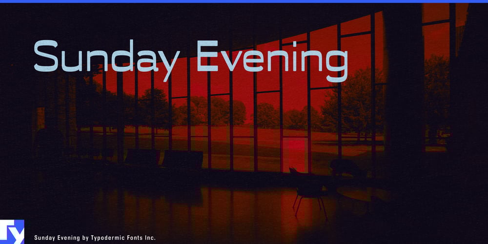 Sunday Evening font