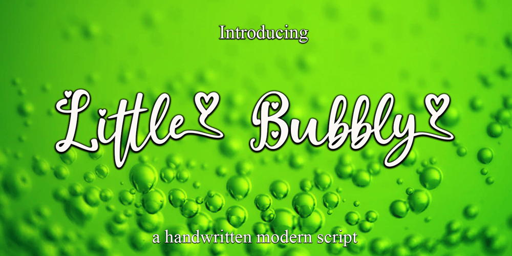 Little Bubbly font
