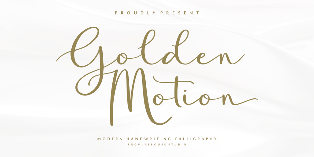 Golden Motion font