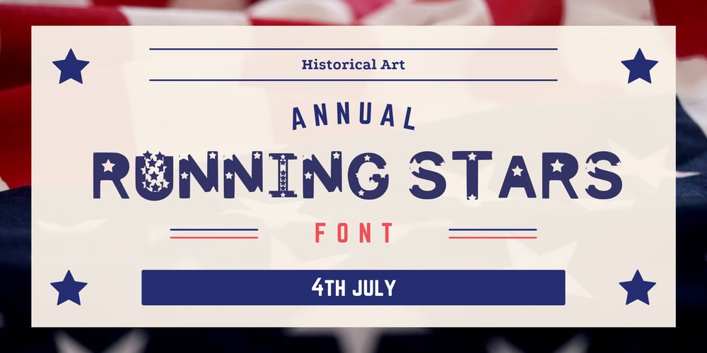 Running Stars font