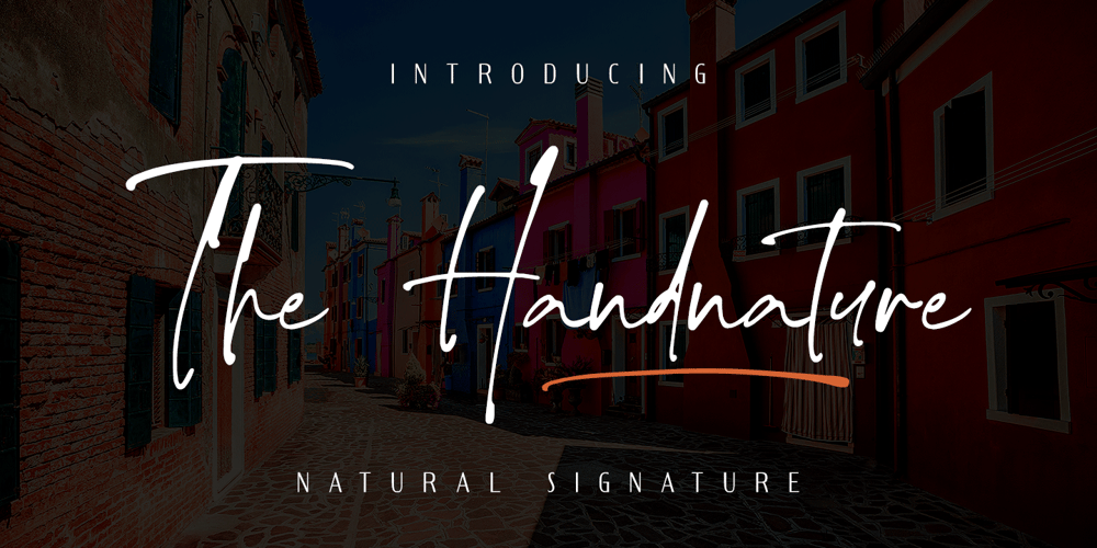 The Handnature font