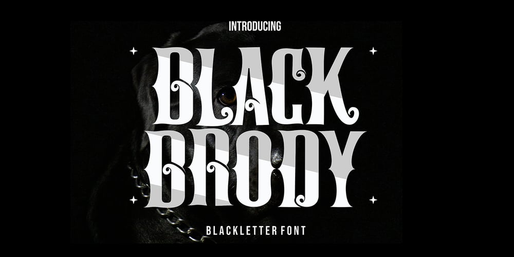 Black Brody font