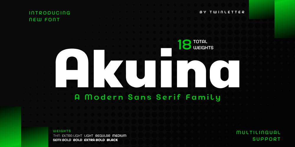 Akuina font