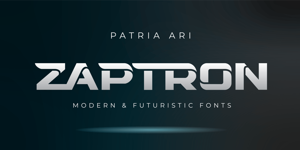 Zaptron font