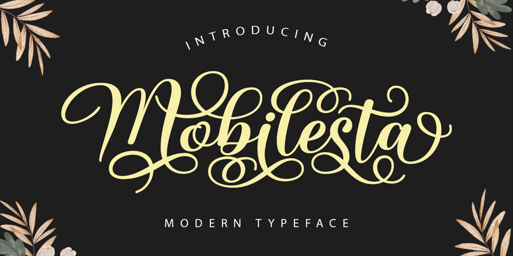Mobilesta font