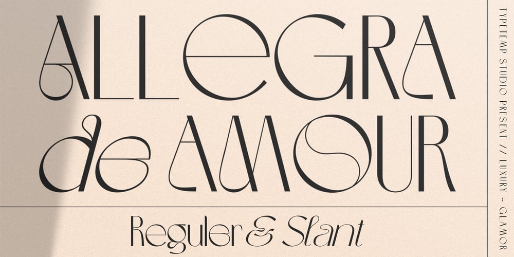 Allegra de Amour font