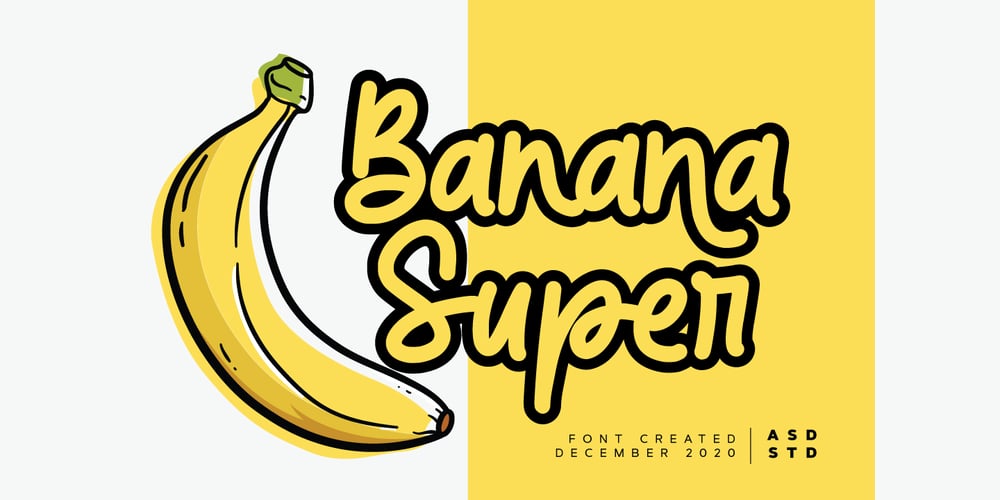 Super Banana font