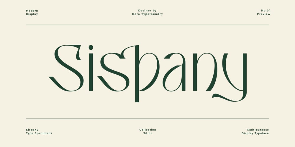 Sispany font