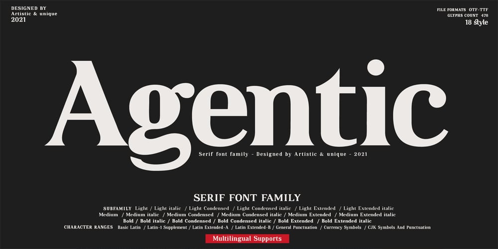 Agentic font