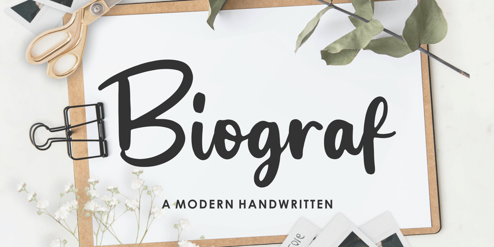 Biograf font