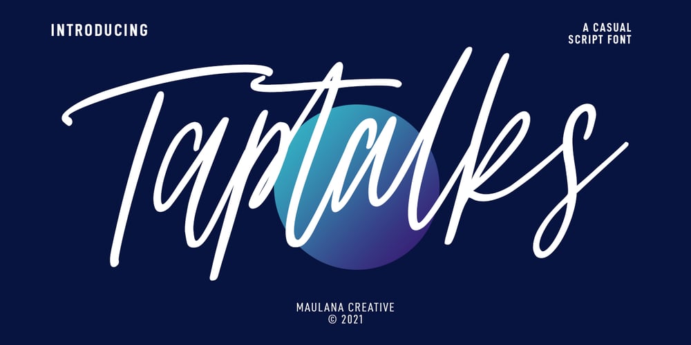 Taptalks font