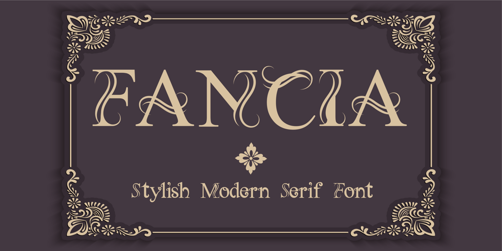 Fancia font