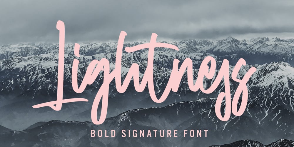 Lightness font