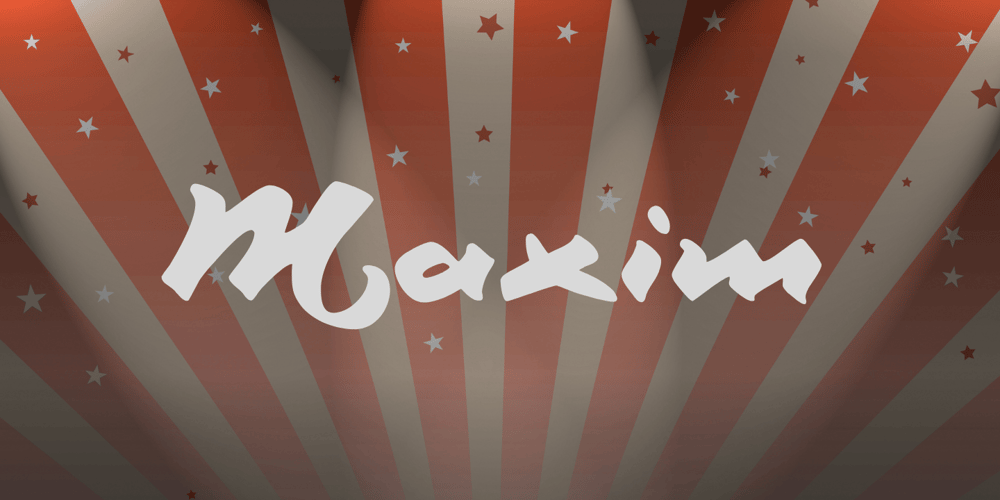 Maxim font