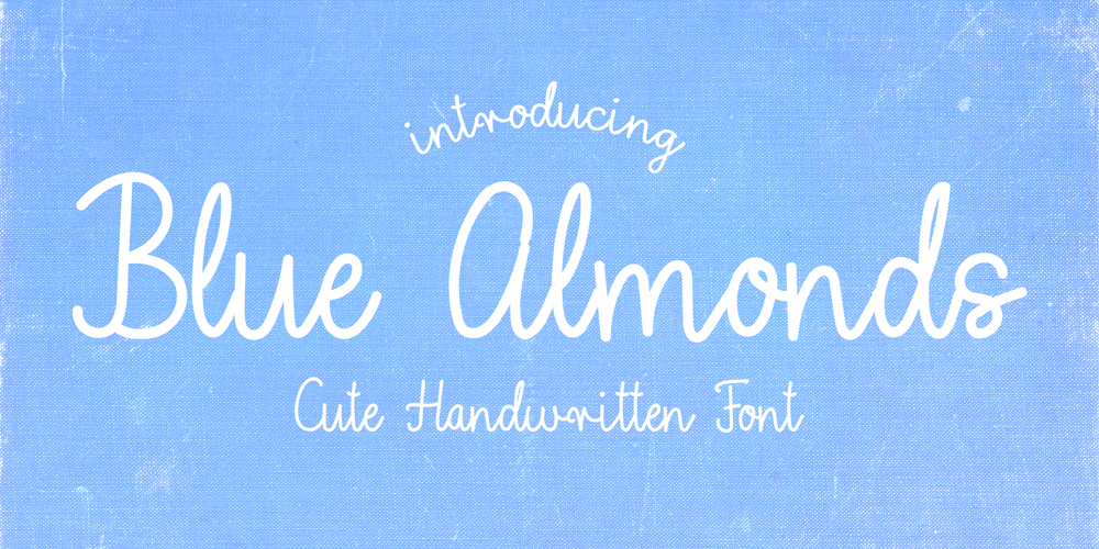 Blue Almonds font