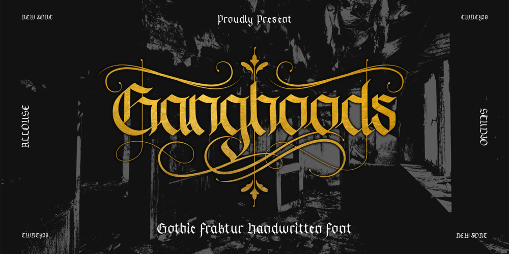 Ganghoods font