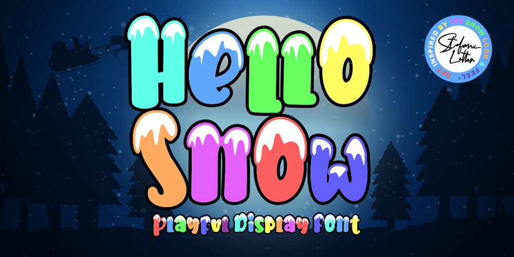 Hello Snow Swash font