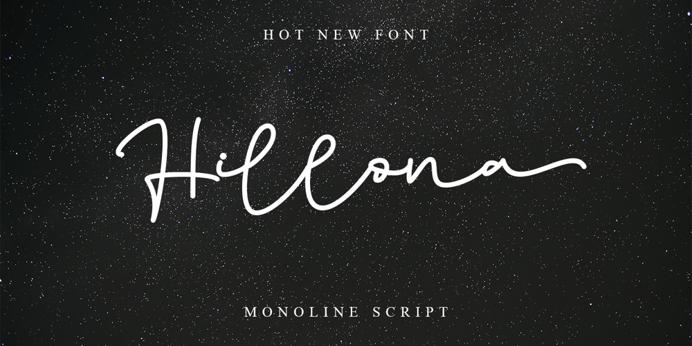 Hillona font