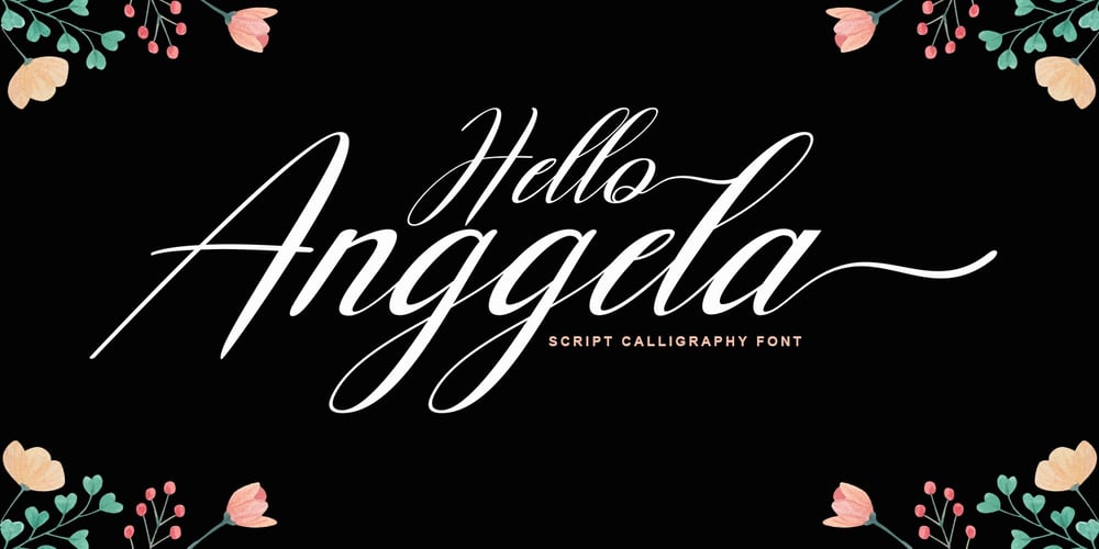 Hello Anggela font