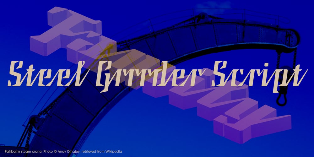 Steel Grrrder Script font