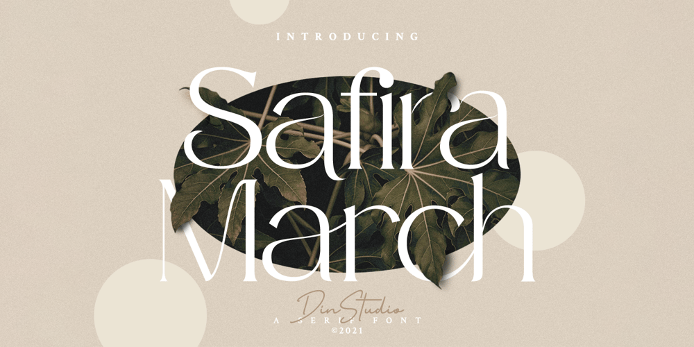 Safira March font
