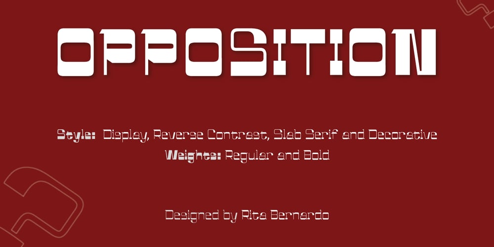 Opposition font