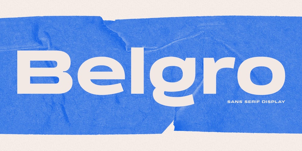 Belgro font