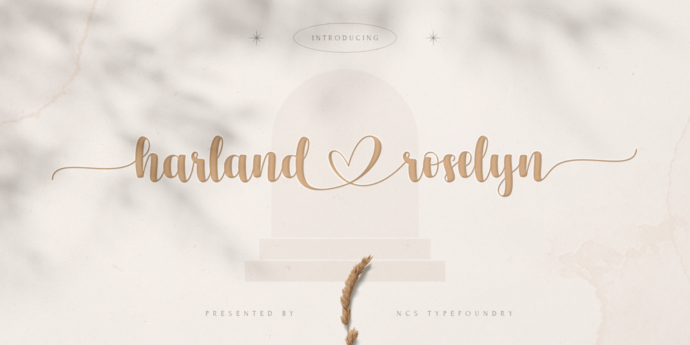 Harland Roselyn font