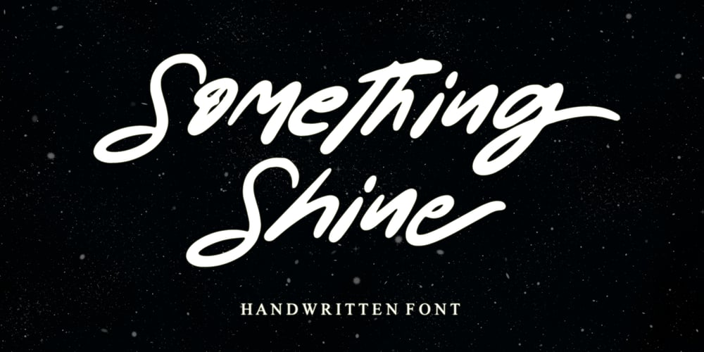 Something Shine font