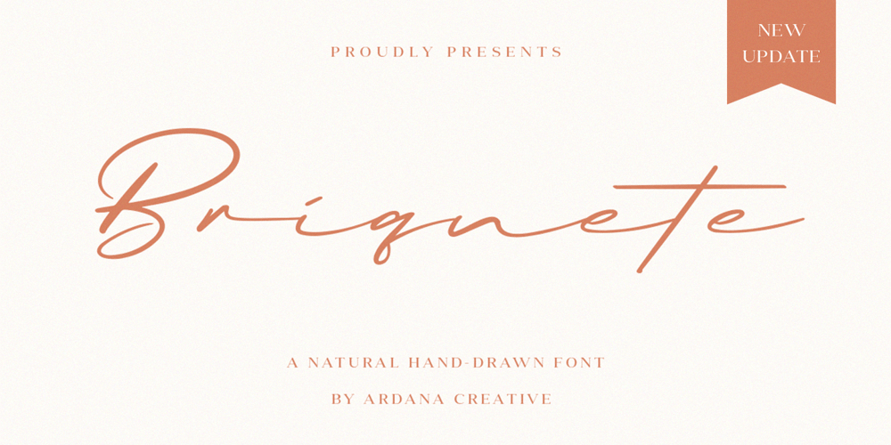 Briquete Signature font