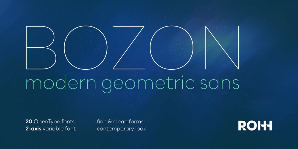 Bozon font