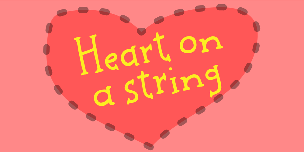 Heart on a string font