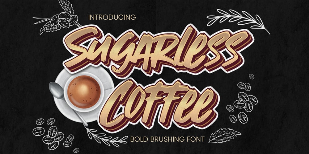 Sugarless Coffee font