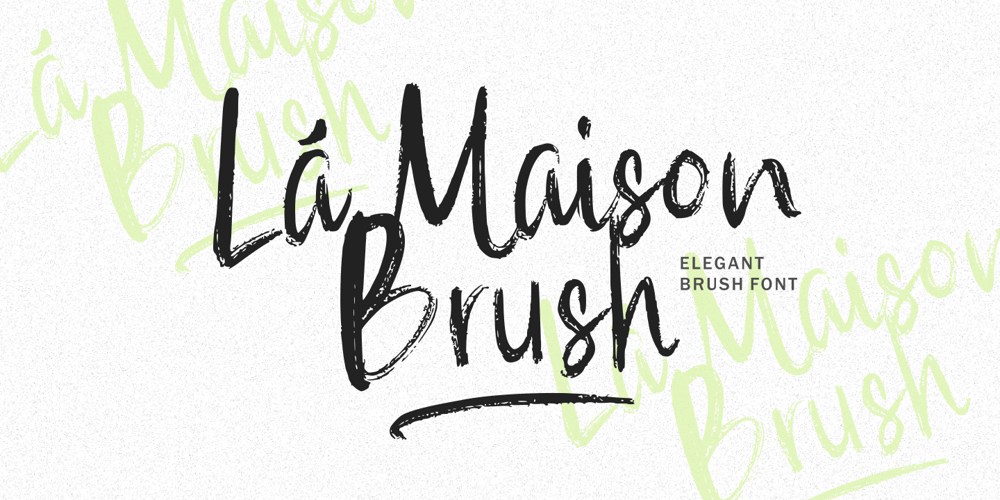 La Maison Brush font