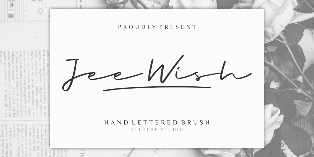 Jee Wish font