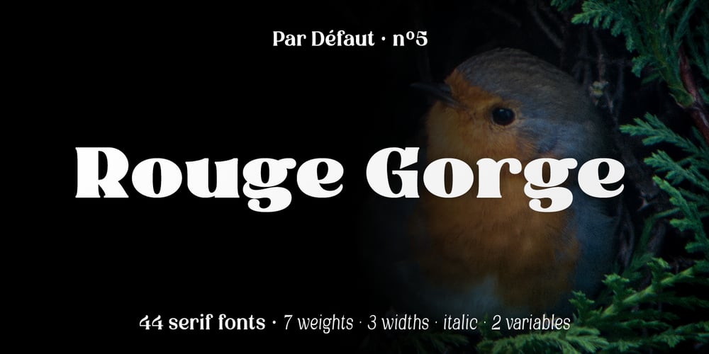 Rouge Gorge font