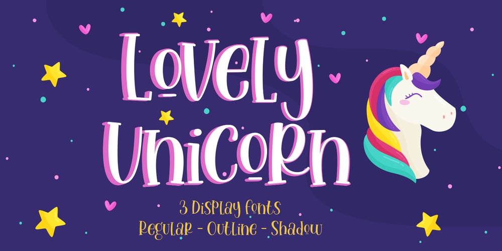 Lovely Unicorn font